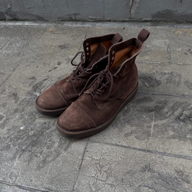 꼼데가르송 옴므 윙팁 비브람 스웨이드 부츠