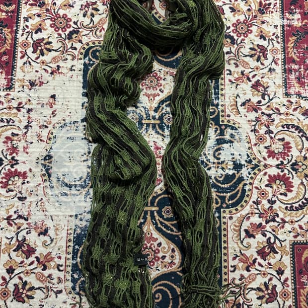 두쫀쿠 카키 브라운 스카프