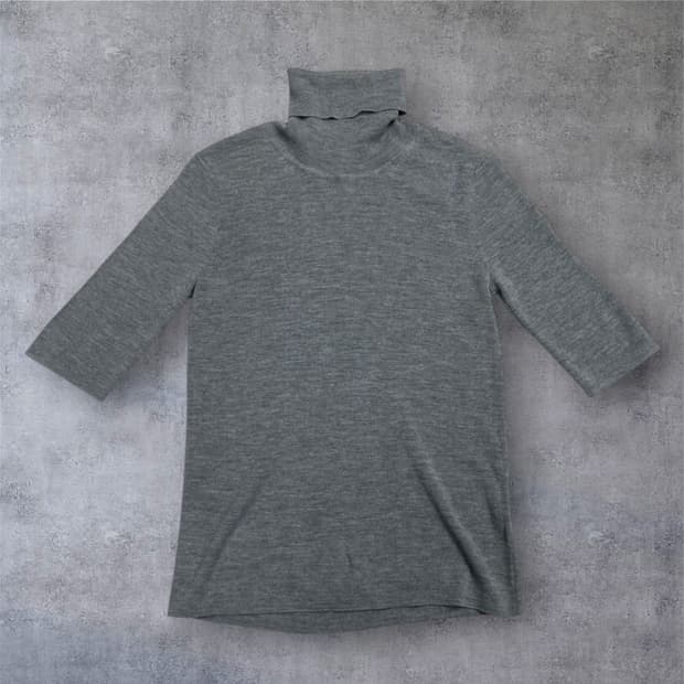필리파케이 Filippa k 그레이 울 터틀넥 반팔 니트 S