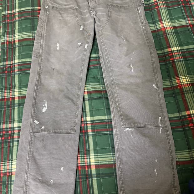 rrl 엔지니어핏 디스트레스트 캔버스 워크 팬츠 33x32