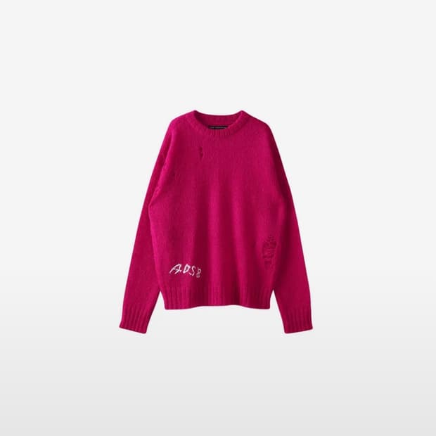 앤더슨벨 키드 모헤어 크루넥 스웨터 M