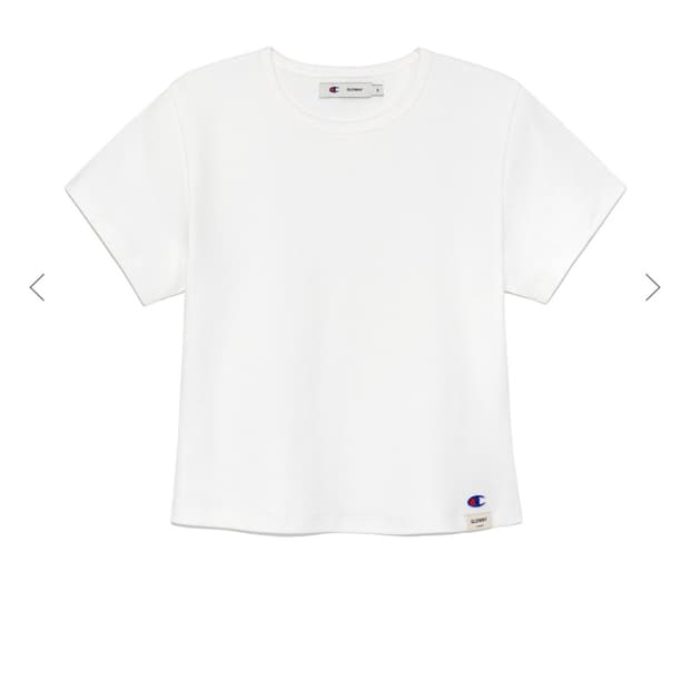 (새상품) 글로니 Champion G BABY TEE 화이트 판매