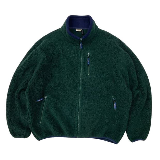 90's 엘엘빈 딥파일 플리스 자켓