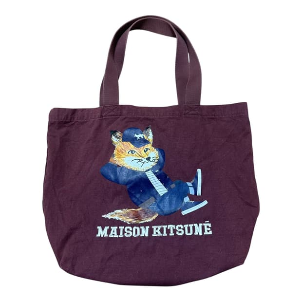 ✨ (바배) 메종키츠네 버건디 에코백 토트백