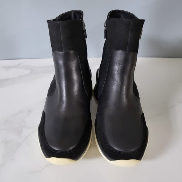 FRANCOIS NAJAR 가죽 양털 키높이 부츠