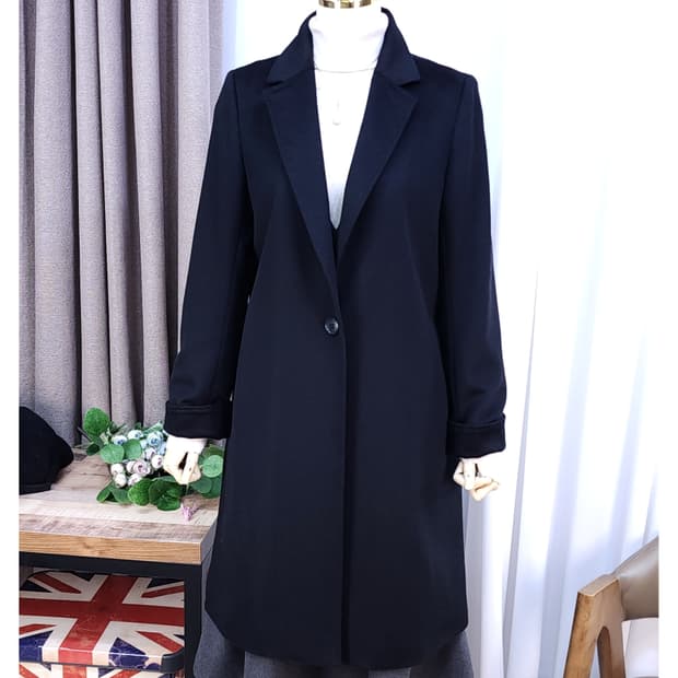 실크캐시 울 코트