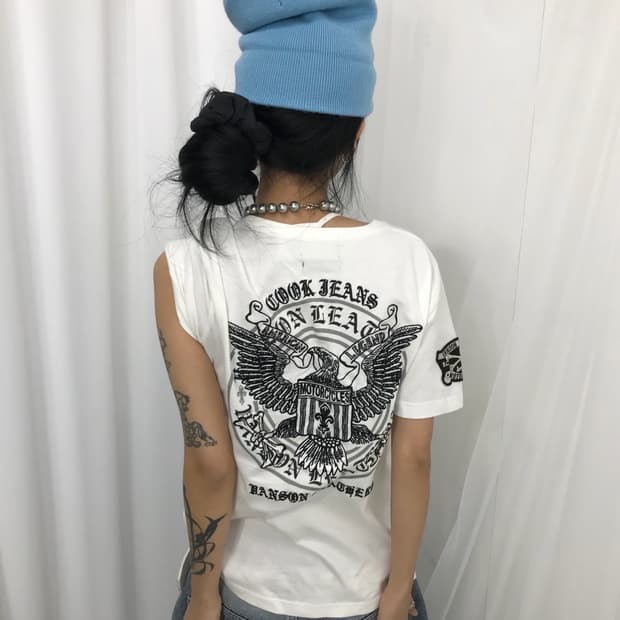 Vanson Leathers Embroidery Patch T-shi