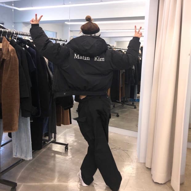 마뗑킴 블랙 숏 패딩