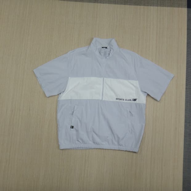 (95) 뉴발란스 남성 배색 반팔 아노락자켓 블루