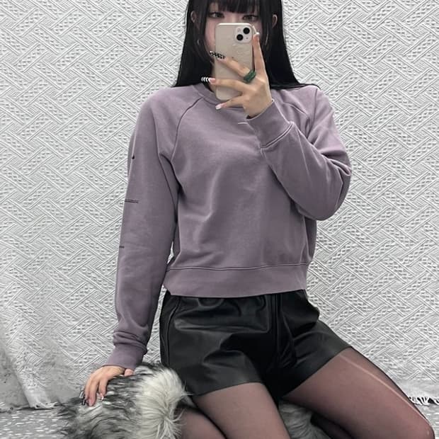 나이키 레트로 00's 우베코어 연보라 포도맛 맨투맨 L C10292