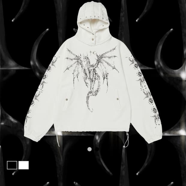 떠그클럽 드래곤 후드(White) 3