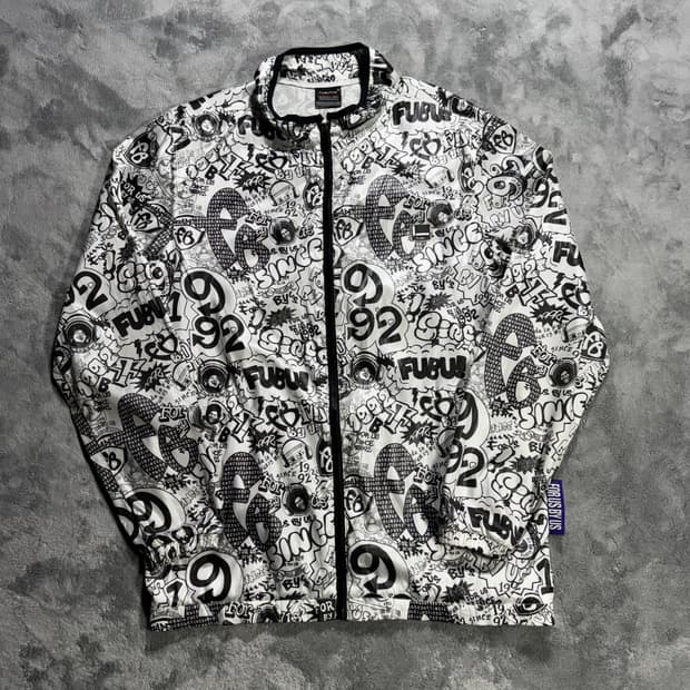 후부 올드스쿨 패턴 바람막이 