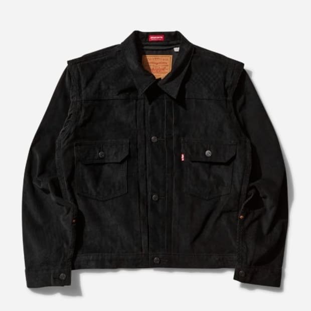 리바이스 x 언더커버 피나클 타입2 트러커 자켓 블랙