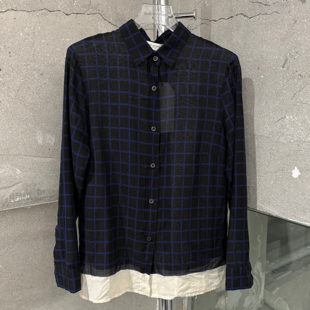 드리스 반 노튼 체크 셔츠 