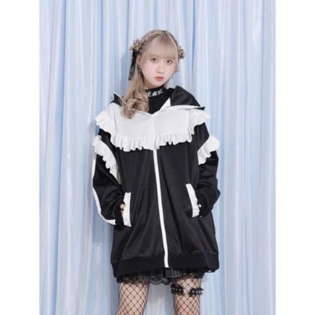 노에미 서브컬쳐 토끼귀 후드 져지 M