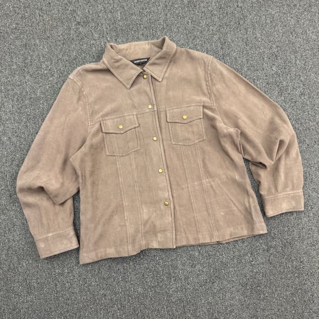 L)MARYLESTER 빈티지 스웨이드 셔츠 자켓