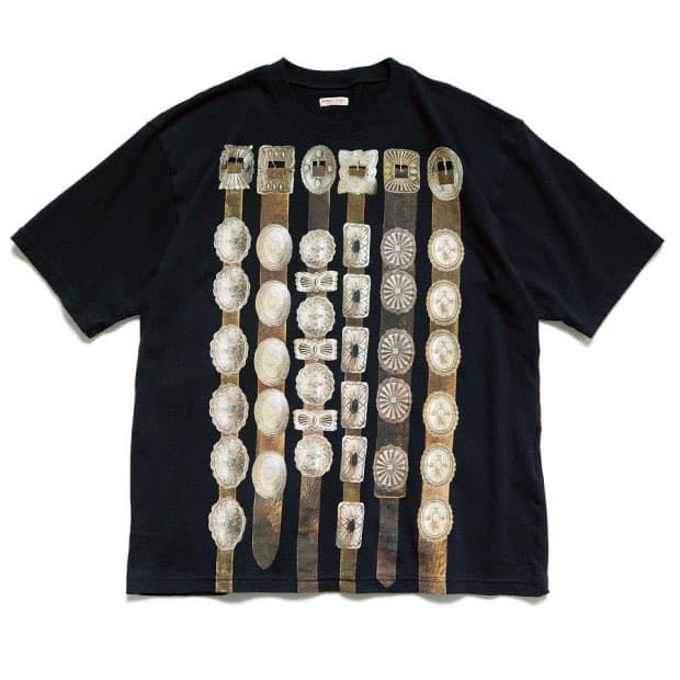 캐피탈 kapital 콘초 천축 벨트 반팔 티셔츠