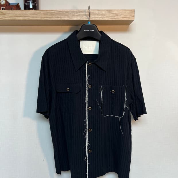 자카드 반팔셔츠