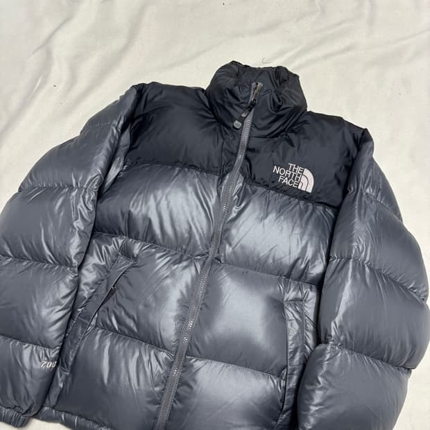 90 노스페이스 700 눕시 챠콜 패딩  
