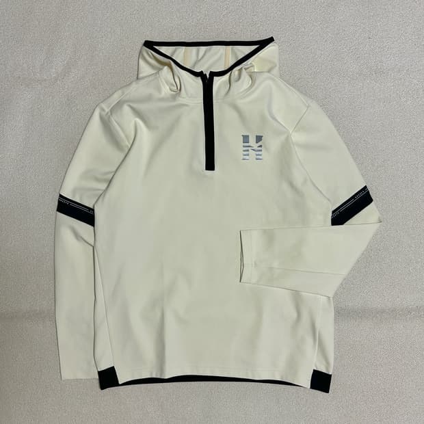 헤지스골프 C져지 후드 반집업 티셔츠