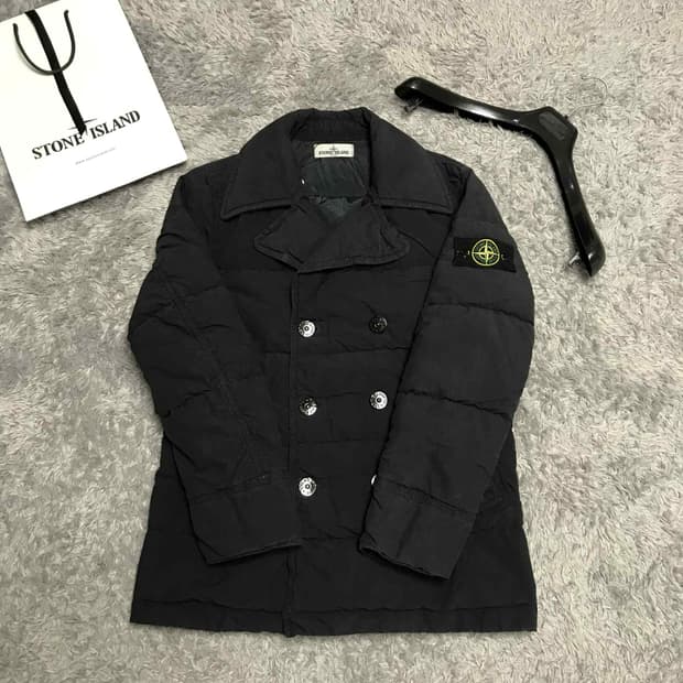 {클로젯}[S][백화점판]스톤아일랜드 코튼 나일론 립스탑 다운 피코트