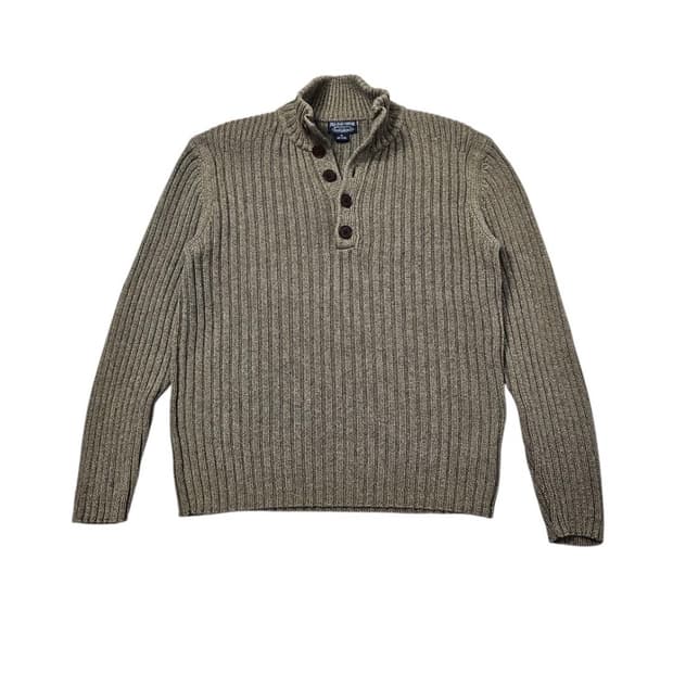 폴로 반집업 니트