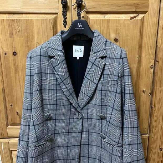 Sea newyork 체크 블레이저 자켓