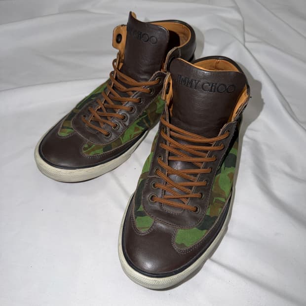지미추 카모 스웨이드 하이탑