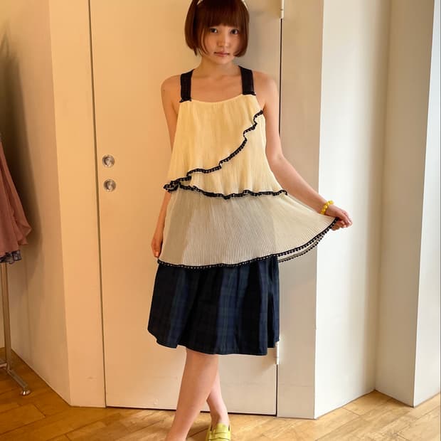 Check flare skirt