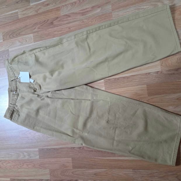 시그니쳐 와이드 커브드 다트 고튼 팬츠