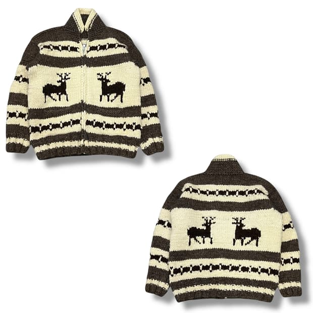 핸드메이드 노르딕 울니트집업 s08685