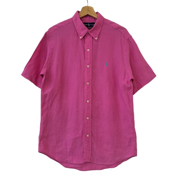 폴로 랄프로렌 린넨 반팔 셔츠