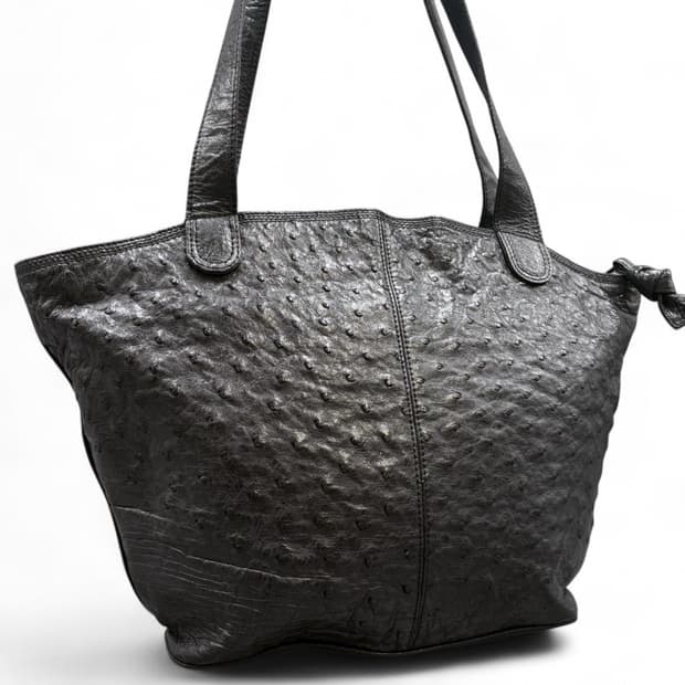 로에베 오스트리치 레더 토트백
