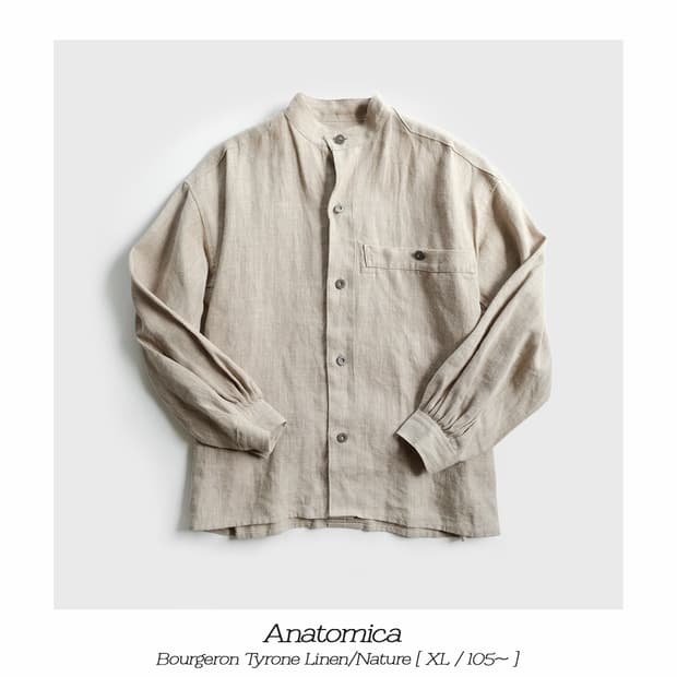 아나토미카 BOURGERON 린넨 셔츠 자켓 XL사이즈