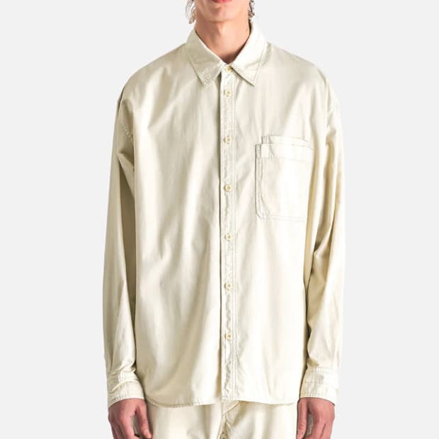 르메르 릴랙스드 워크웨어 셔츠 크림색