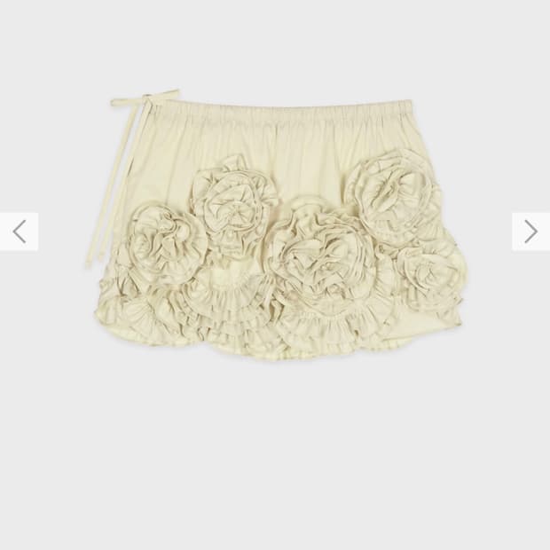 Sinoon(시눈) Rose Frill Mini Skirt