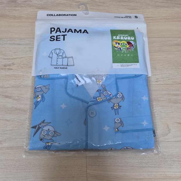 스파오 개구리 중사 케로로 도로로 반팔 잠옷S