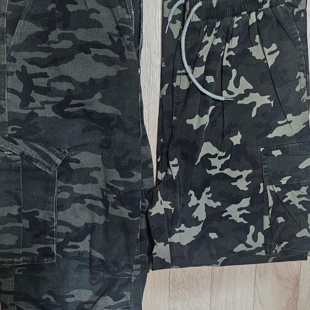 카모플라쥬 카고 팬츠/버뮤다 팬츠 급쳐