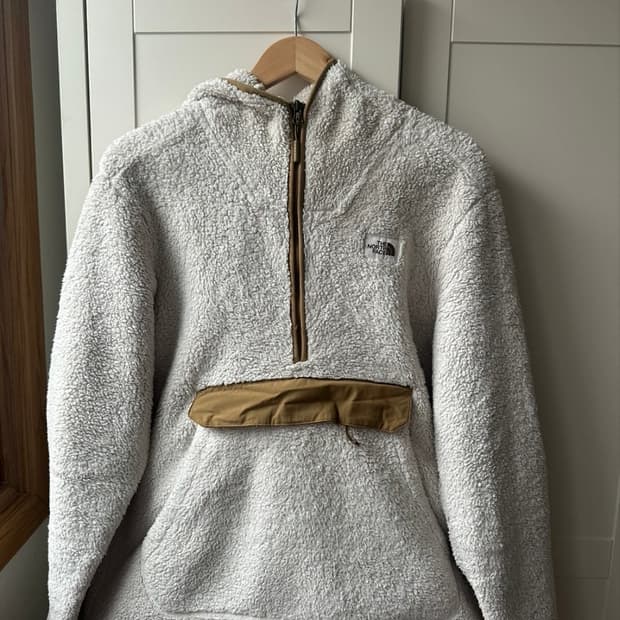 노스페이스 플리스 후리스 아노락 아이보리 / M