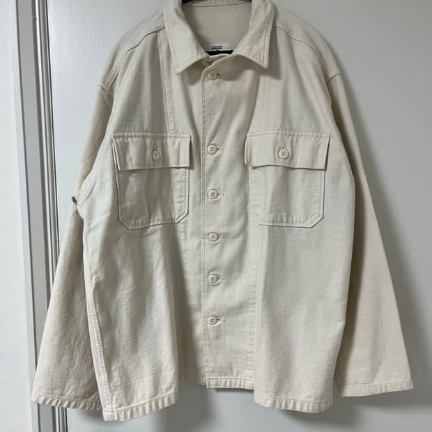 [40] 풀카운트 유틸리티 셔츠 에크루