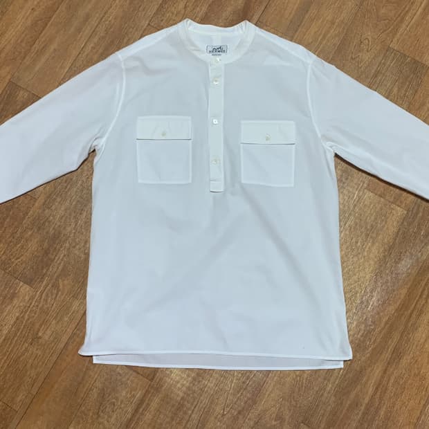 HERMES 에르메스 헨리넥 셔츠(코튼)41-16 셔츠