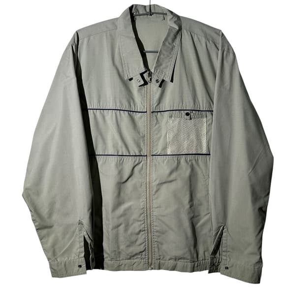 빈티지 얇은 코튼 블루종 자켓