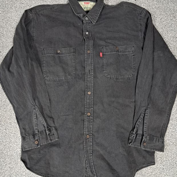 리바이스 블랙데님셔츠