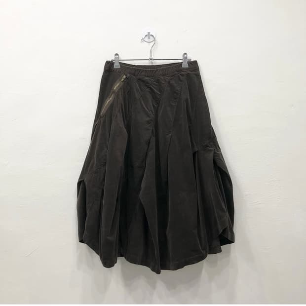 메르시보꾸 벌룬스커트 브라운