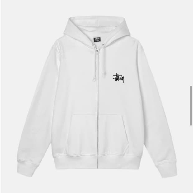 스투시 베이직 후드집업 