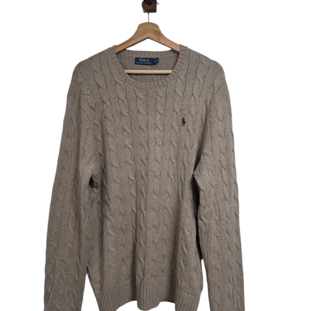 폴로 랄프로렌 코튼 케이블 니트 L