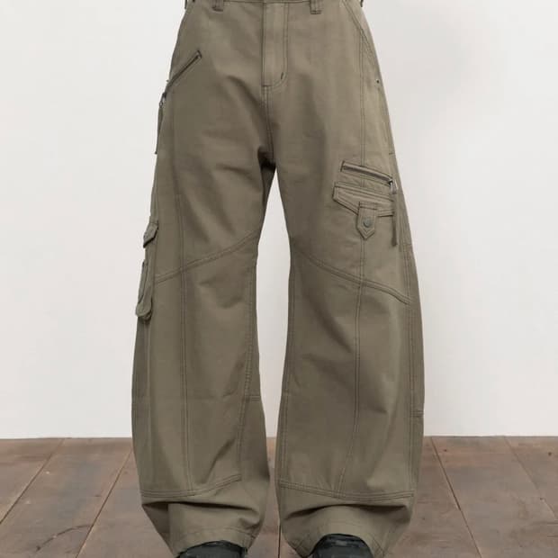 [새제품/2] 비긴202 엣지 워크 라보 팬츠 [페이드 베이지]