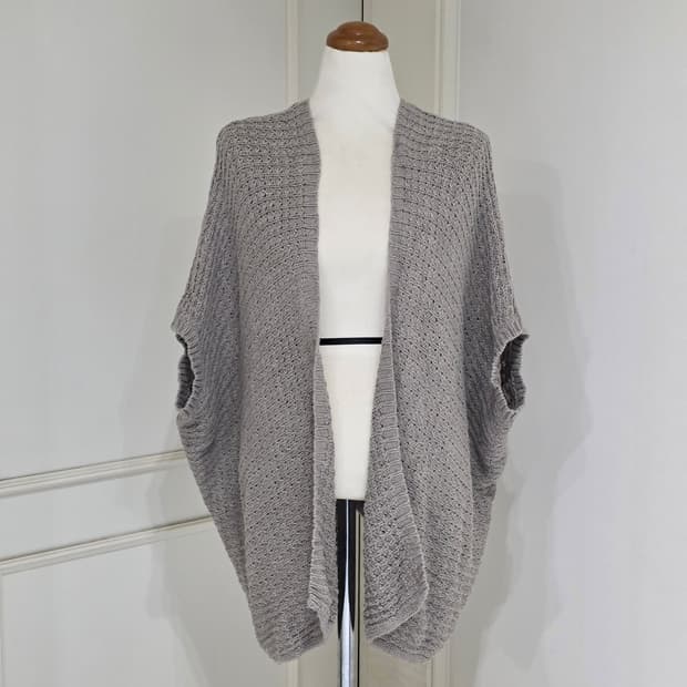 american eagle) 빈티지 크로셰 루즈핏 오픈 니트가오리가디건