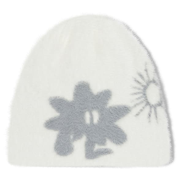 썬러브 캘리 샤기 비니 크림