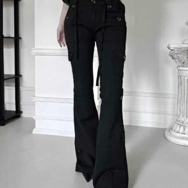 어반유니크 cargo slim bootcut pants